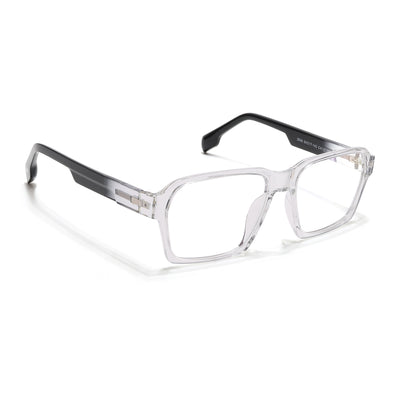 Voyage Visionary Select Transparent Square Eyeglasses for Men & Women (2048SLMG6470-C3)