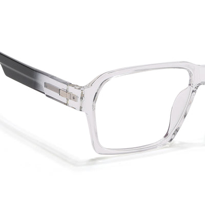 Voyage Visionary Select Transparent Square Eyeglasses for Men & Women (2048SLMG6470-C3)