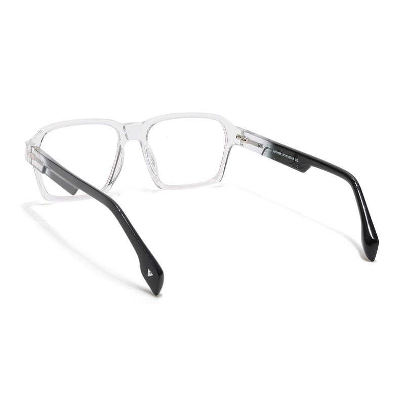 Voyage Visionary Select Transparent Square Eyeglasses for Men & Women (2048SLMG6470-C3)