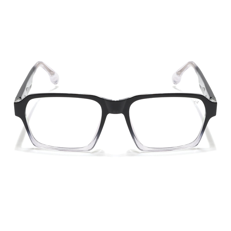 Voyage Visionary Select Black & Transparent Square Eyeglasses for Men & Women (2048SLMG6471-C4)