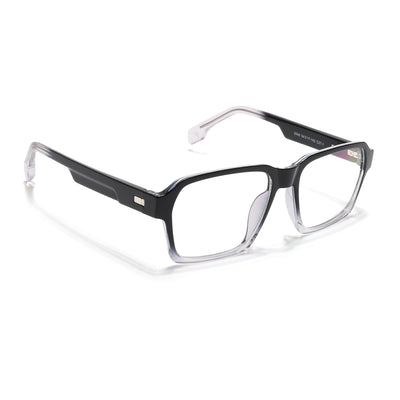 Voyage Visionary Select Black & Transparent Square Eyeglasses for Men & Women (2048SLMG6471-C4)