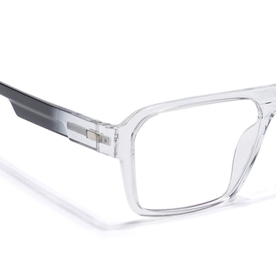 Voyage Visionary Select Transparent Square Eyeglasses for Men & Women (2049SLMG6404-C2)