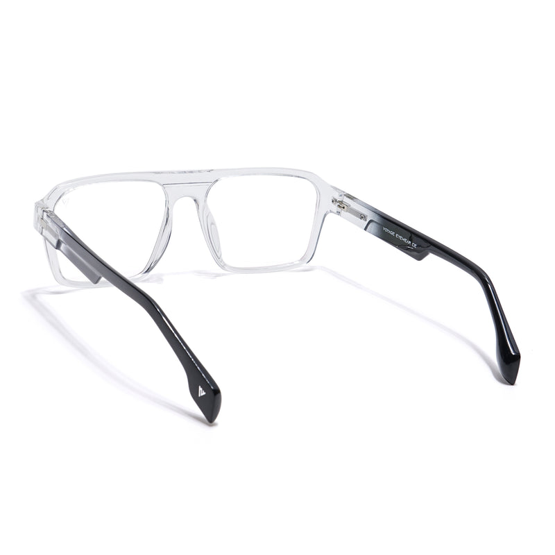 Voyage Visionary Select Transparent Square Eyeglasses for Men & Women (2049SLMG6404-C2)