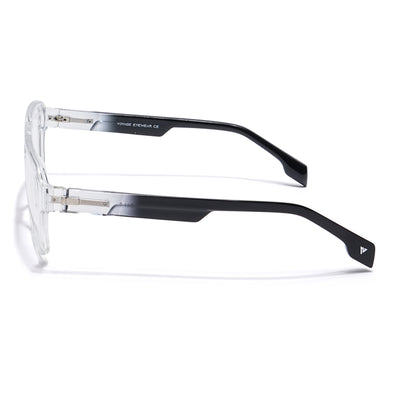 Voyage Visionary Select Transparent Square Eyeglasses for Men & Women (2049SLMG6404-C2)