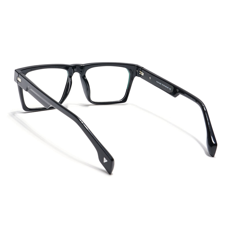 Voyage Visionary Select Shine Black Square Eyeglasses for Men & Women (2050SLMG6406-C1)