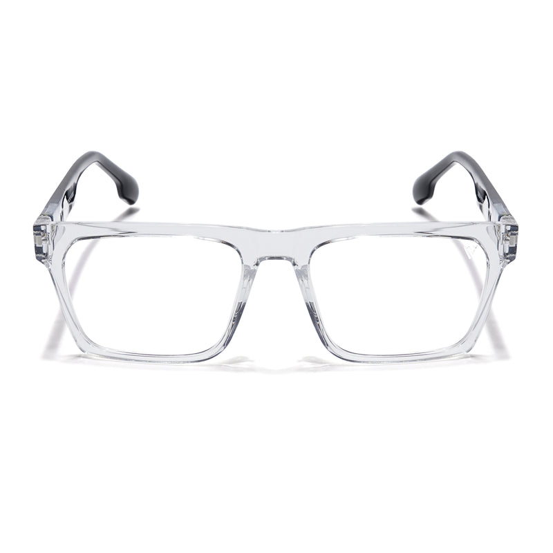 Voyage Visionary Select Trasnsparent Square Eyeglasses for Men & Women (2050SLMG6407-C2)
