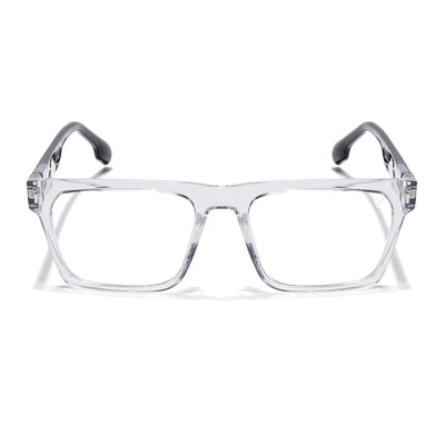 Voyage Visionary Select Trasnsparent Square Eyeglasses for Men & Women (2050SLMG6407-C2)