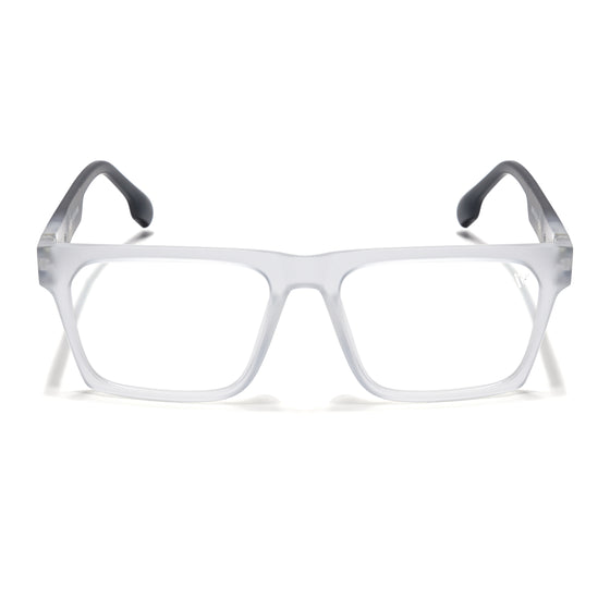 Voyage Visionary Select Matt Trasnsparent Square Eyeglasses for Men & Women (2050SLMG6408-C3)