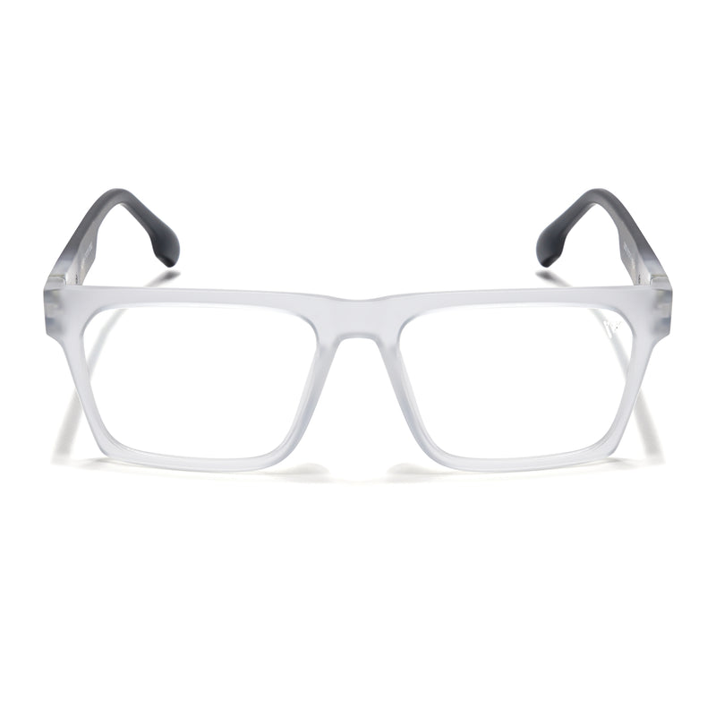 Voyage Visionary Select Matt Trasnsparent Square Eyeglasses for Men & Women (2050SLMG6408-C3)