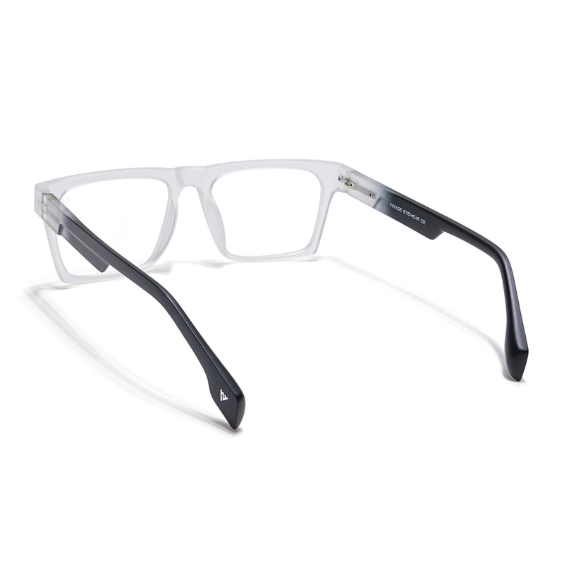 Voyage Visionary Select Matt Trasnsparent Square Eyeglasses for Men & Women (2050SLMG6408-C3)