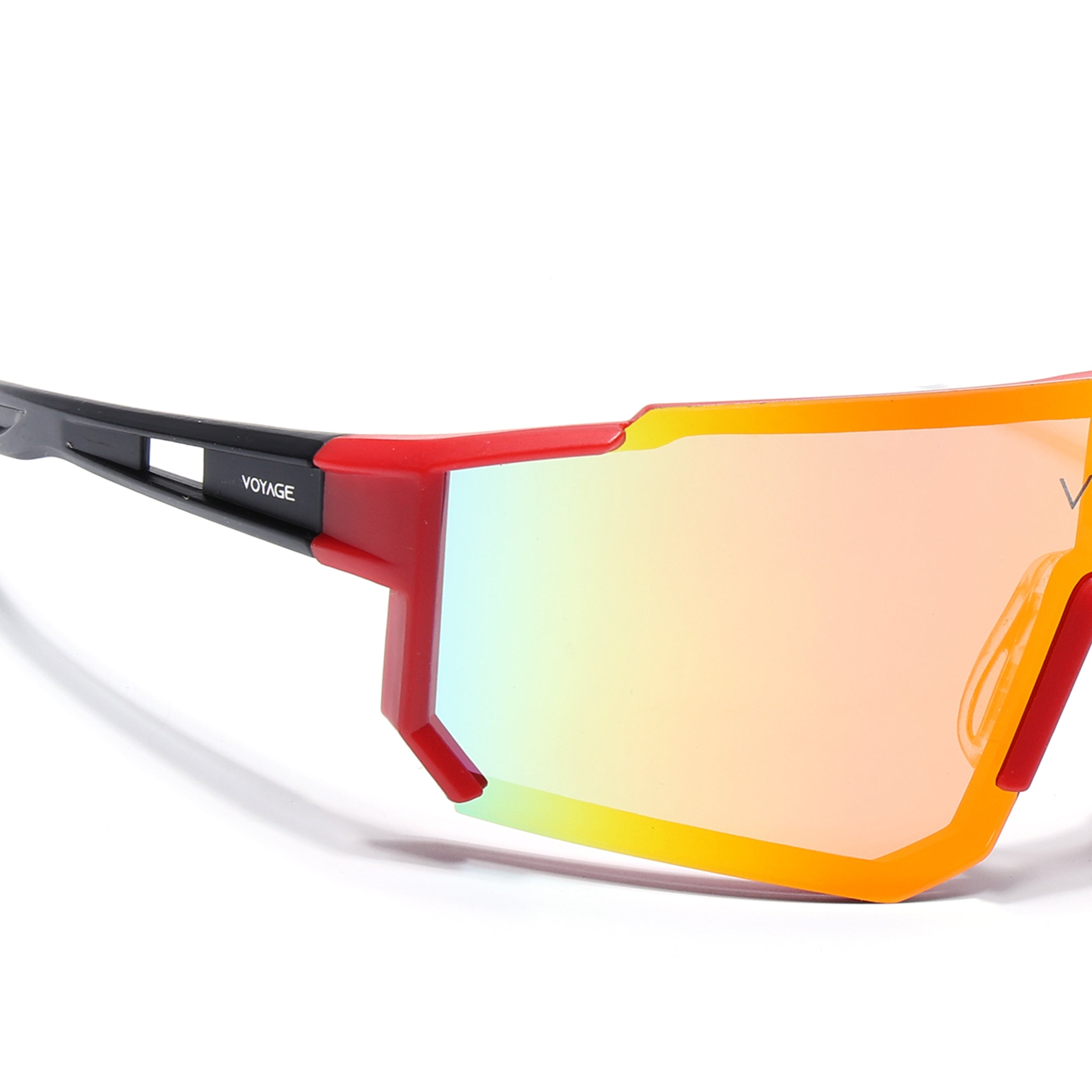 Drift Sunglasses (Multicolor Lens | Red Frame - MG5624)