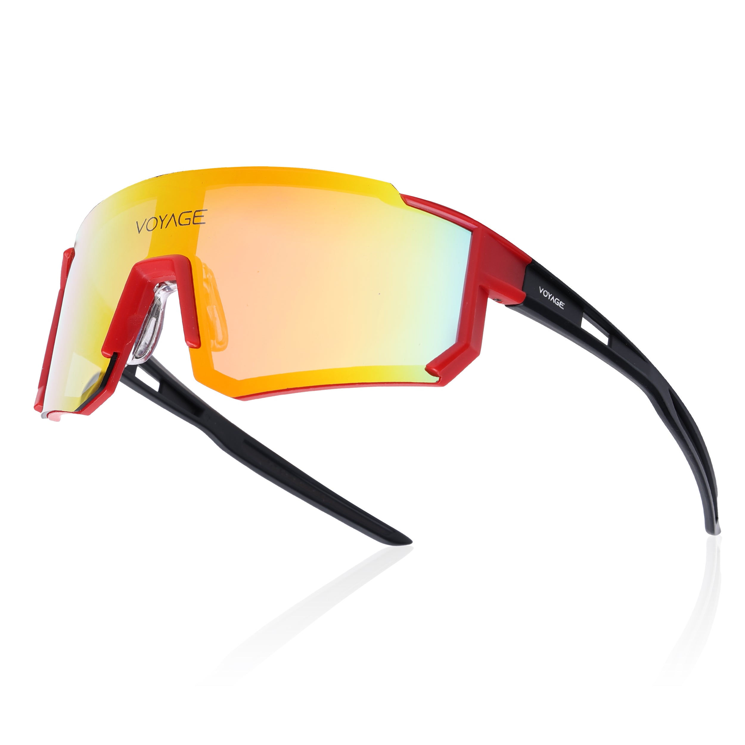 Drift Sunglasses (Multicolor Lens | Red Frame - MG5624)