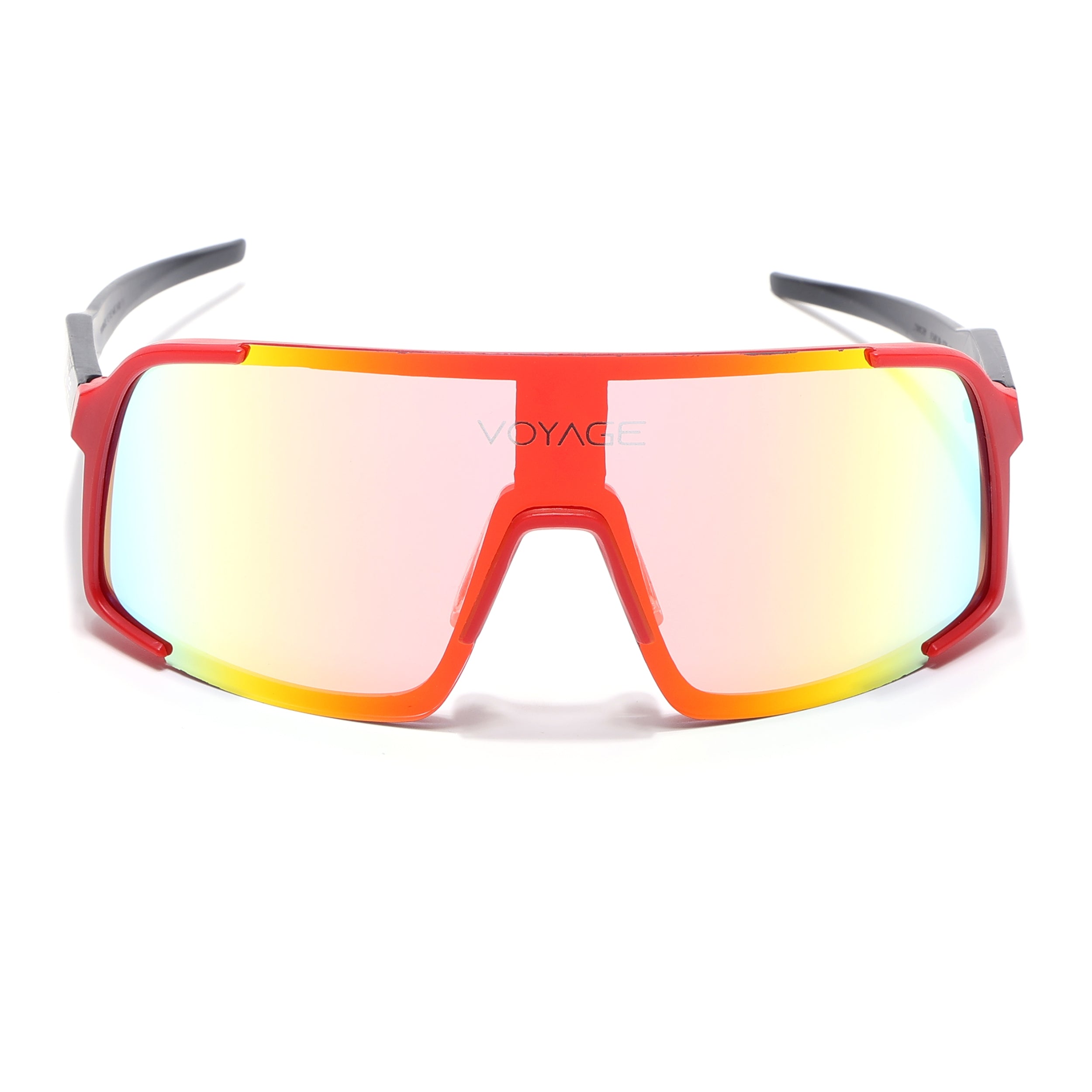 Drift Sunglasses (Multicolor Lens | Red Frame - MG5633)