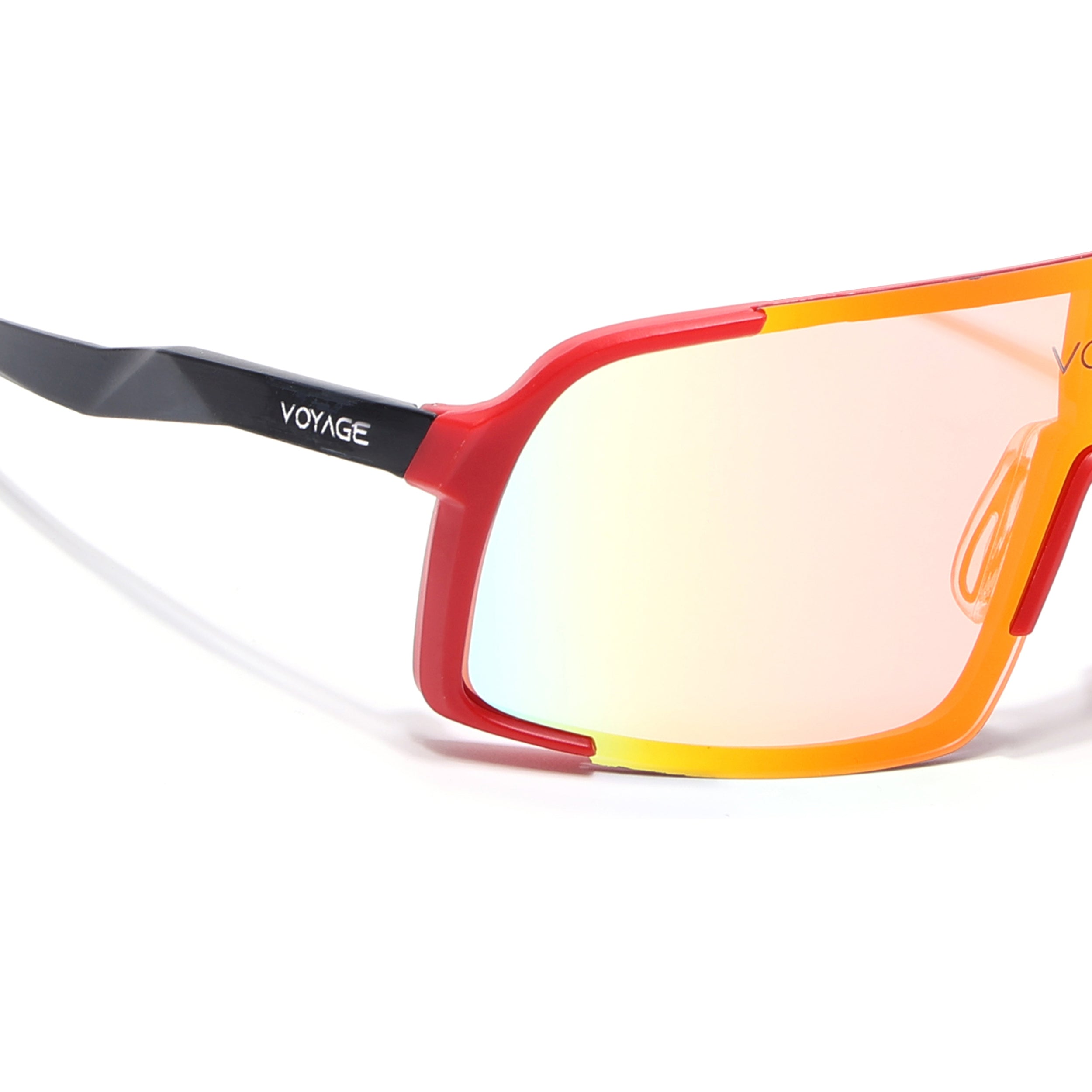 Drift Sunglasses (Multicolor Lens | Red Frame - MG5633)