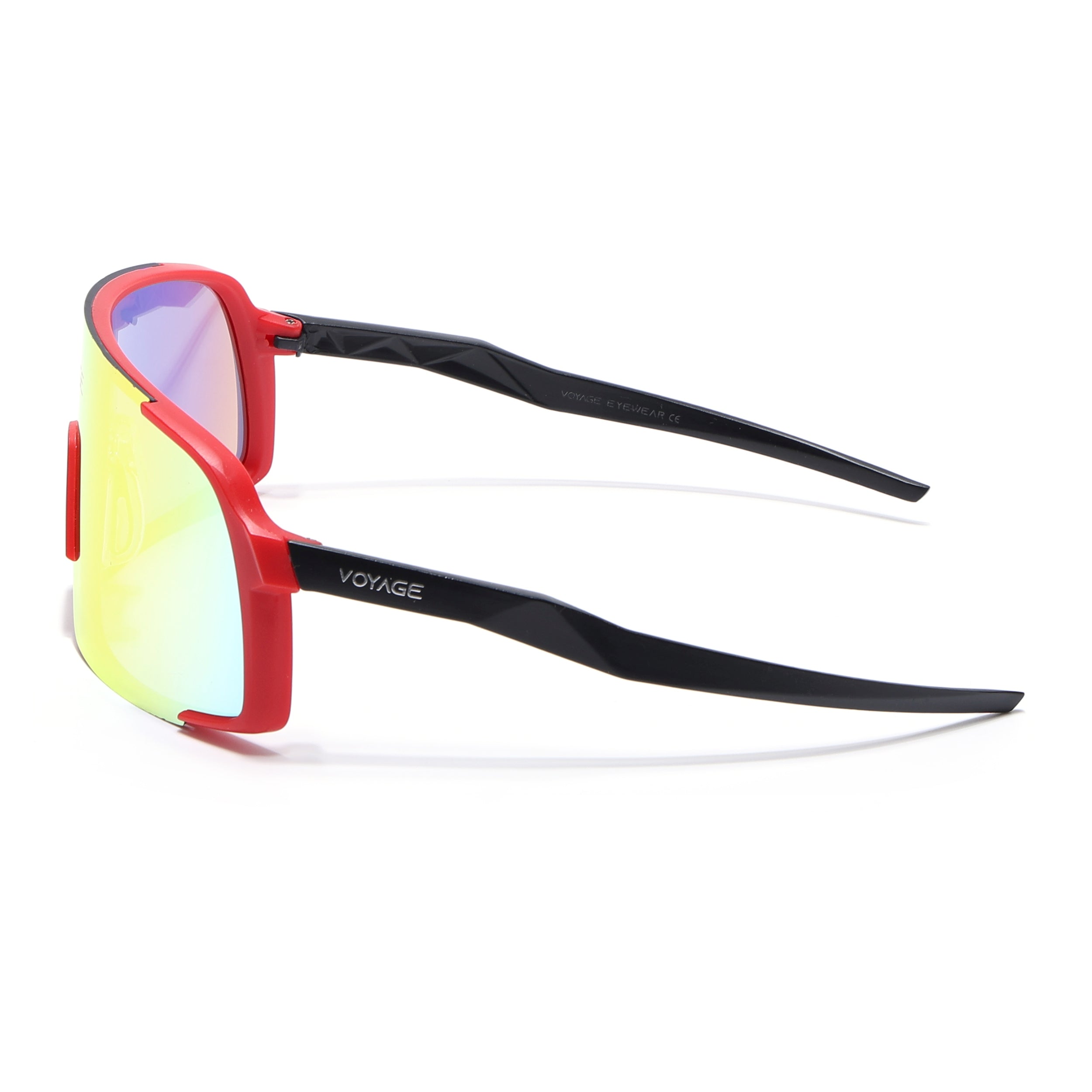 Drift Sunglasses (Multicolor Lens | Red Frame - MG5633)