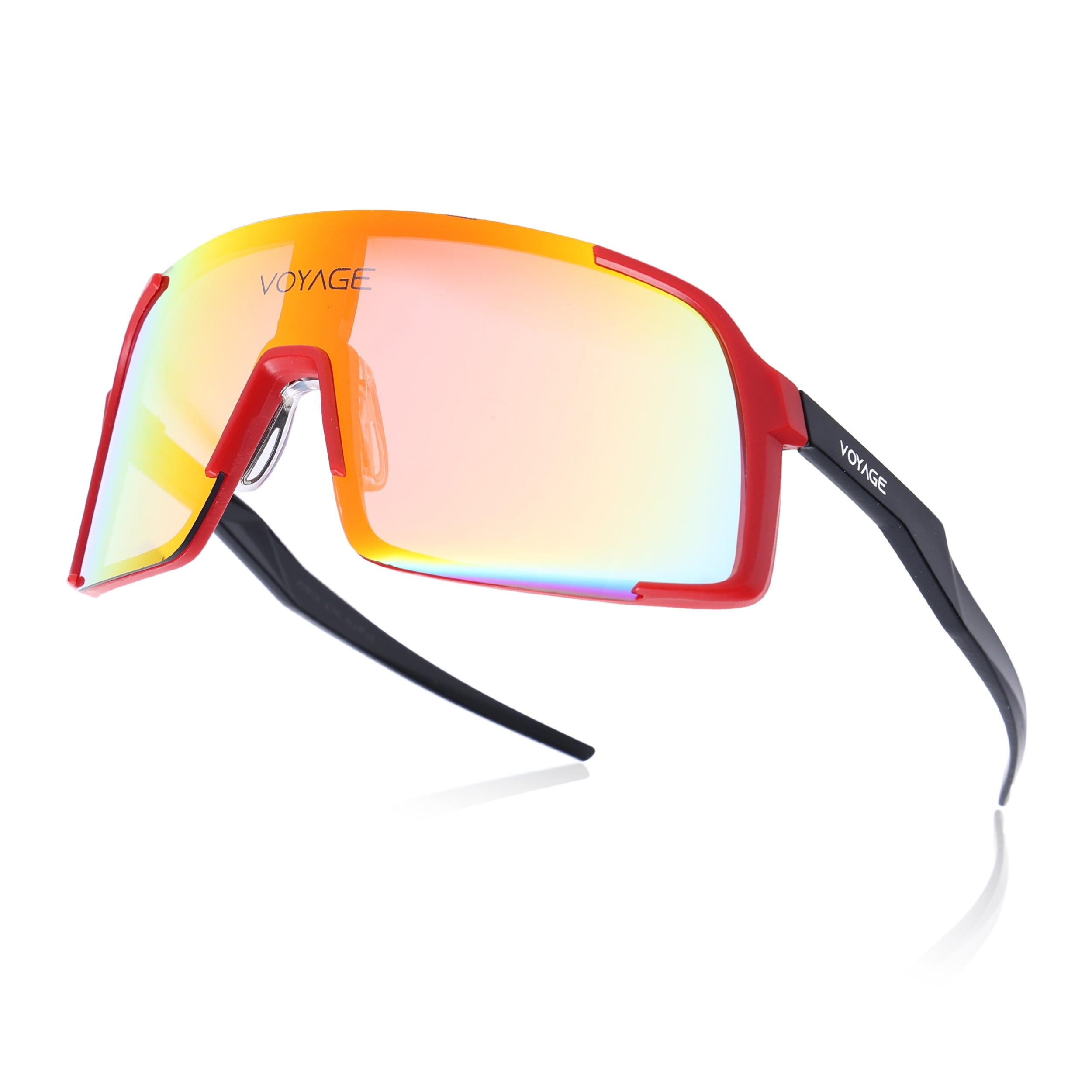 Drift Sunglasses (Multicolor Lens | Red Frame - MG5633)