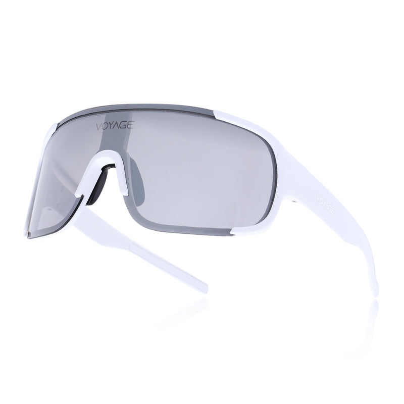 Drift Sunglasses (Grey Lens | White Frame - MG5514)