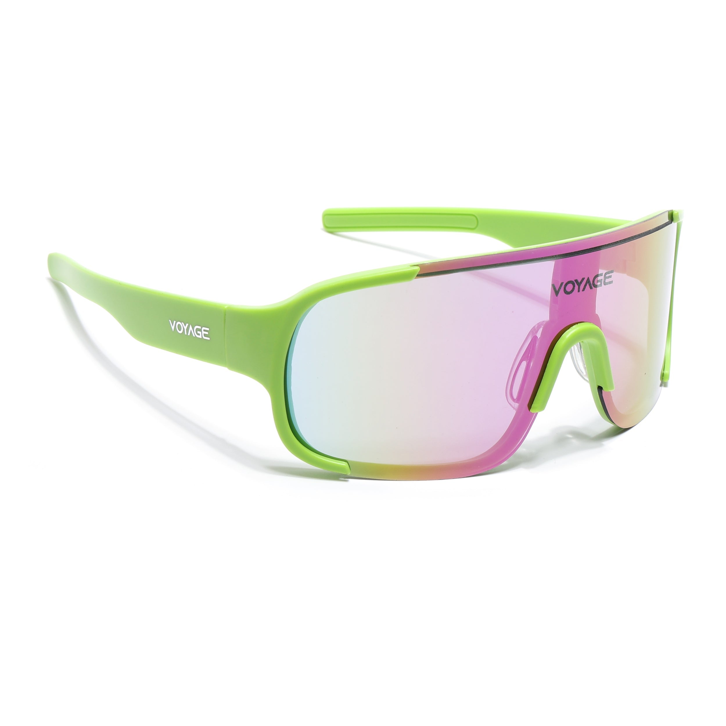 Drift Sunglasses (Multicolor Lens | Green Frame - MG5518)