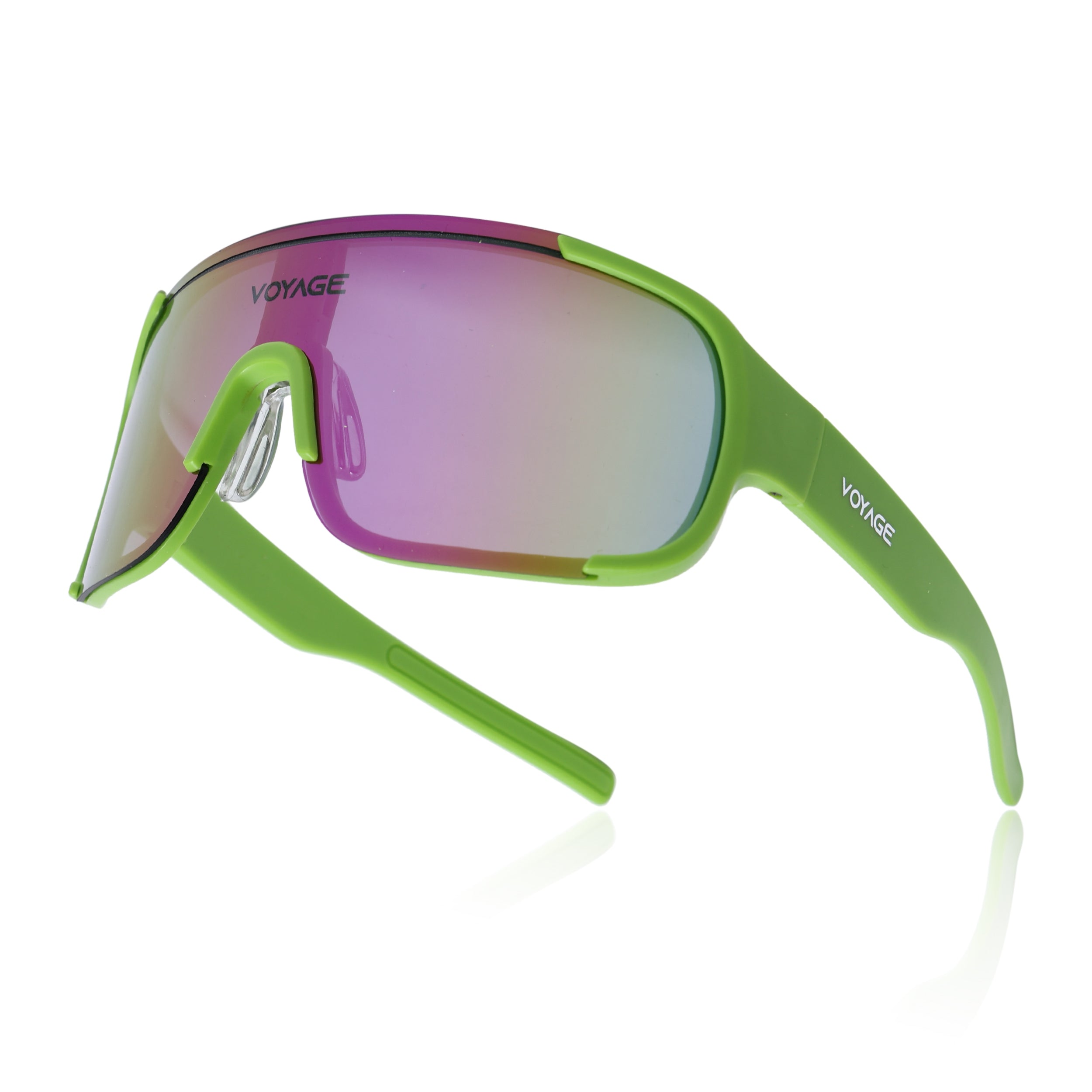 Drift Sunglasses (Multicolor Lens | Green Frame - MG5518)