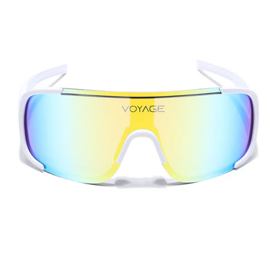 Drift Sunglasses (Multicolor Lens | White Frame - MG5519)