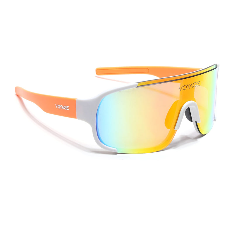 Drift Sunglasses (Multicolor Lens | White Frame - MG5521)
