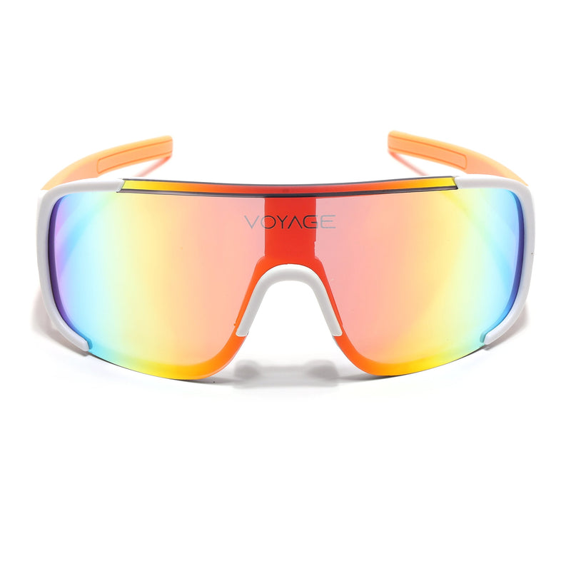 Drift Sunglasses (Multicolor Lens | White Frame - MG5521)