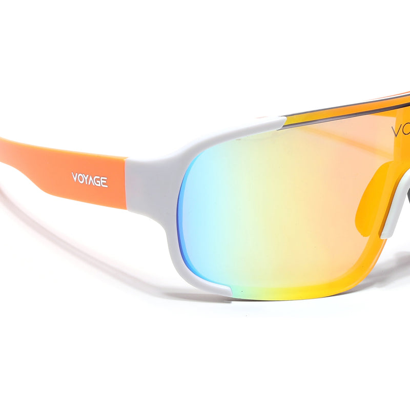 Drift Sunglasses (Multicolor Lens | White Frame - MG5521)