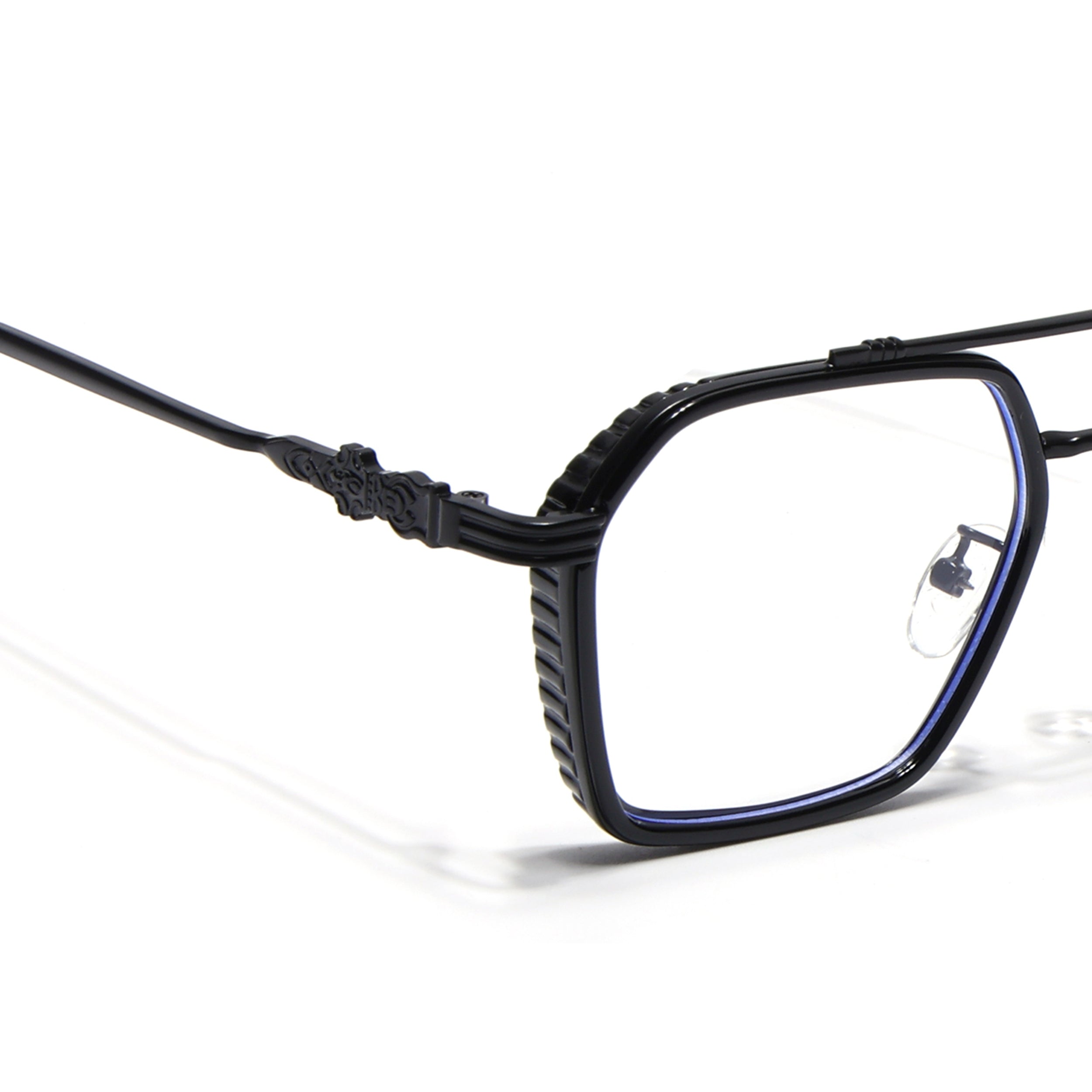 Voyage Black Wayfarer Eyeglasses for Men & Women (2166MG5260-C1)