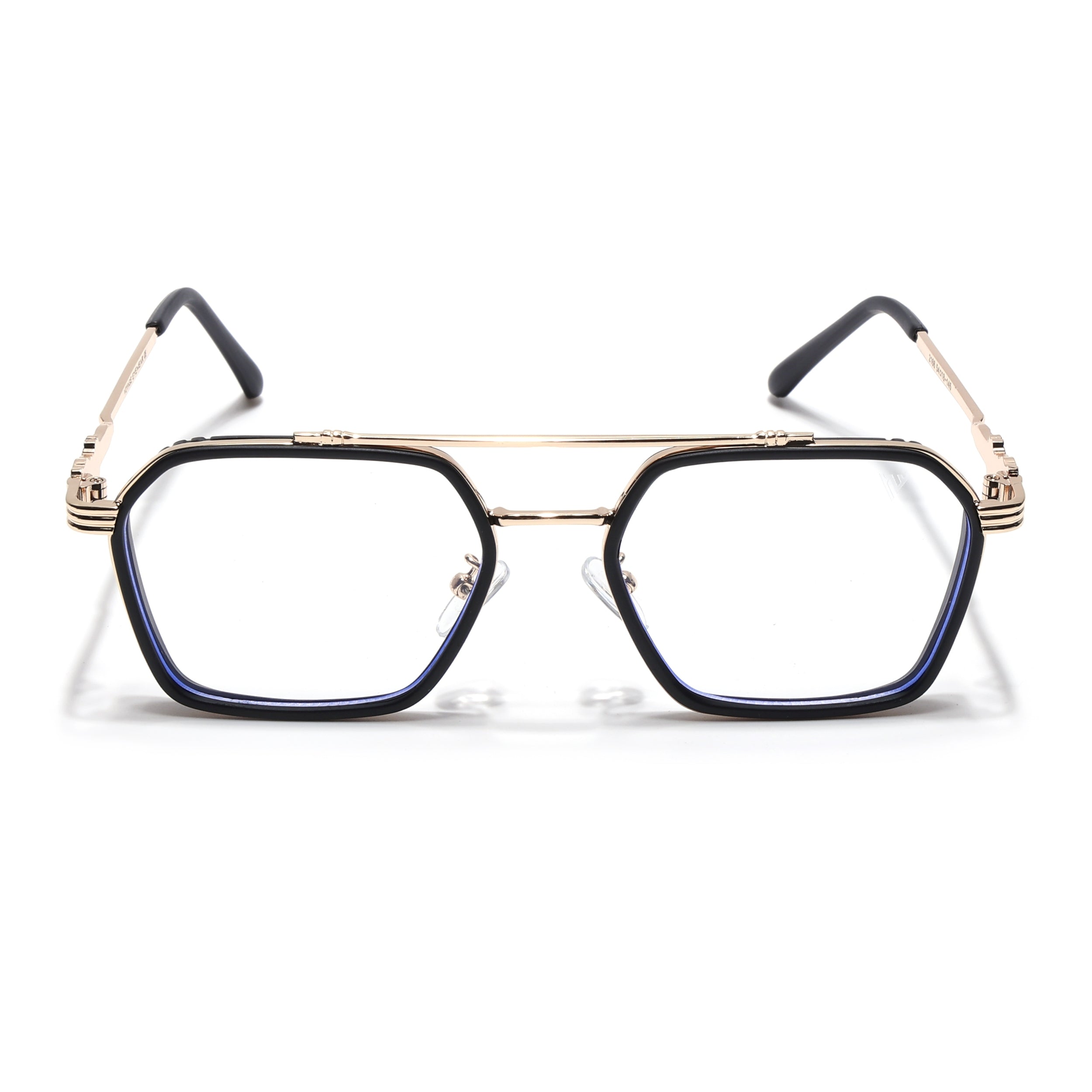 Voyage Black & Golden Wayfarer Eyeglasses for Men & Women (2166MG5261-C2)