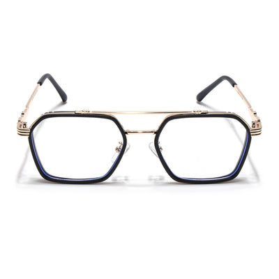 Voyage Black & Golden Wayfarer Eyeglasses for Men & Women (2166MG5261-C2)