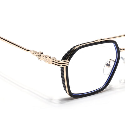 Voyage Black & Golden Wayfarer Eyeglasses for Men & Women (2166MG5261-C2)