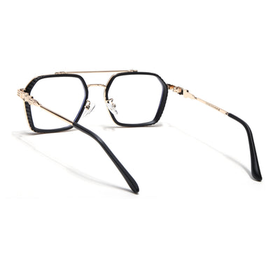 Voyage Black & Golden Wayfarer Eyeglasses for Men & Women (2166MG5261-C2)