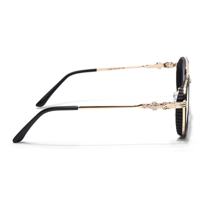 Voyage Black & Golden Wayfarer Eyeglasses for Men & Women (2166MG5261-C2)