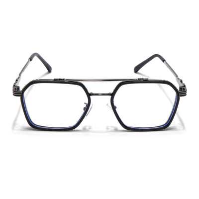 Voyage Black & Grey Wayfarer Eyeglasses for Men & Women (2166MG5262-C3)