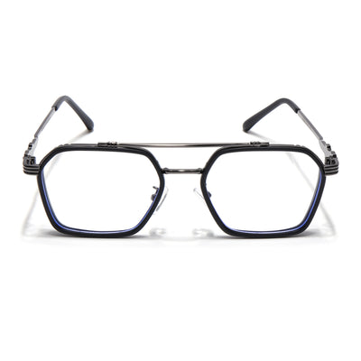 Voyage Black & Grey Wayfarer Eyeglasses for Men & Women (2166MG5262-C3)