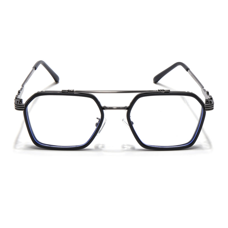 Voyage Black & Grey Wayfarer Eyeglasses for Men & Women (2166MG5262-C3)