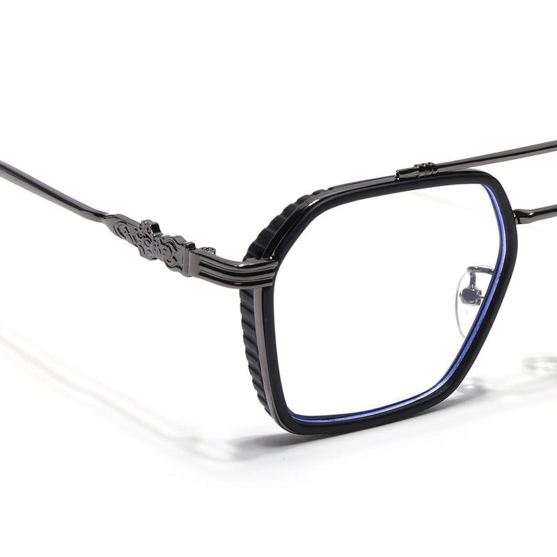 Voyage Black & Grey Wayfarer Eyeglasses for Men & Women (2166MG5262-C3)