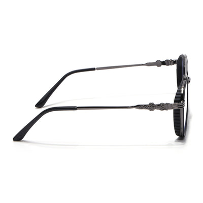 Voyage Black & Grey Wayfarer Eyeglasses for Men & Women (2166MG5262-C3)