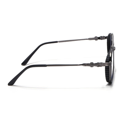 Voyage Black & Grey Wayfarer Eyeglasses for Men & Women (2166MG5262-C3)