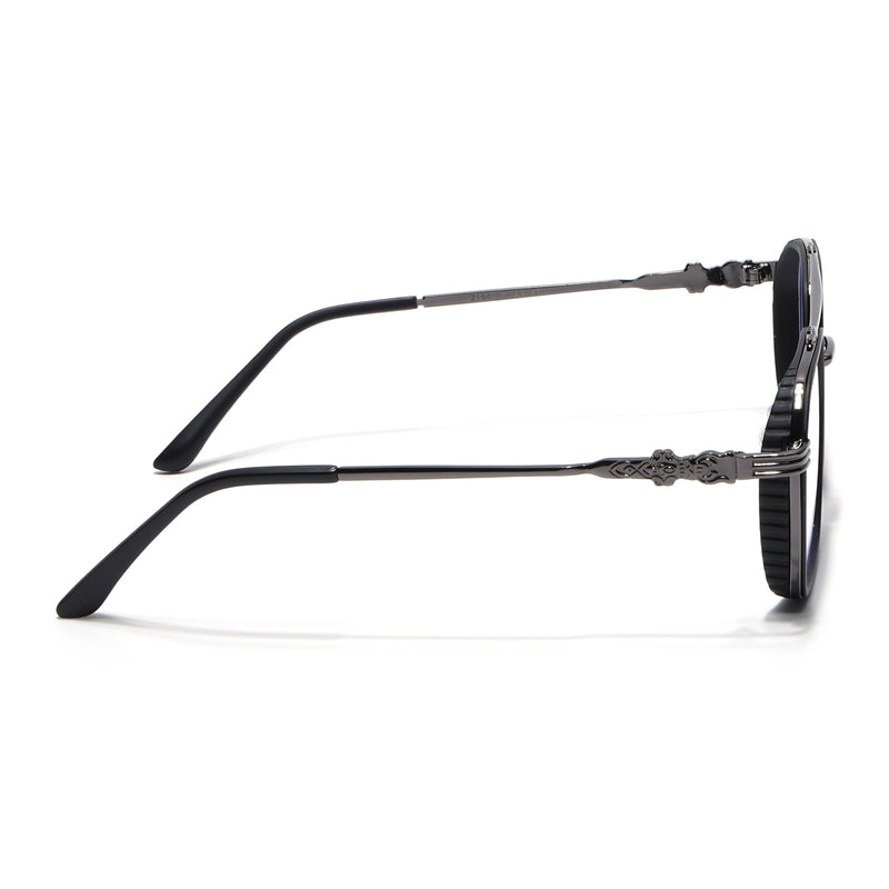 Voyage Black & Grey Wayfarer Eyeglasses for Men & Women (2166MG5262-C3)