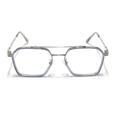 Voyage Grey & Silver Wayfarer Eyeglasses for Men & Women (2166MG5263-C4)