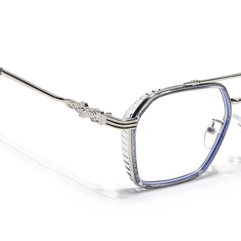 Voyage Grey & Silver Wayfarer Eyeglasses for Men & Women (2166MG5263-C4)
