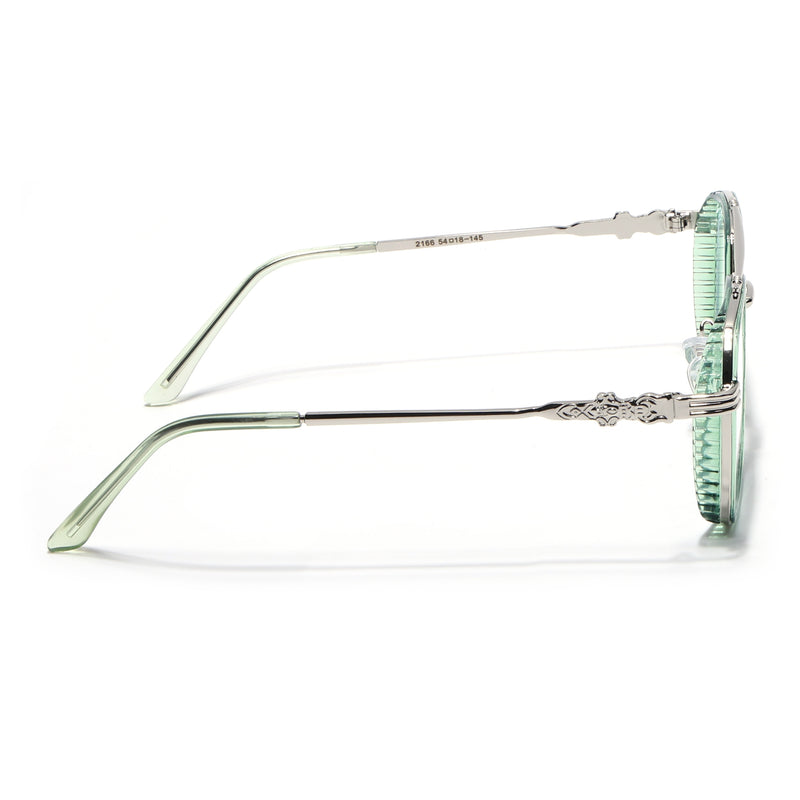 Voyage Green & Silver Wayfarer Eyeglasses for Men & Women (2166MG5264-C5)