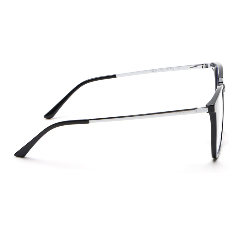 Voyage Black Wayfarer TR Clip-On Polarized Sunglasses for Men & Women (2181PMG4657-C1)