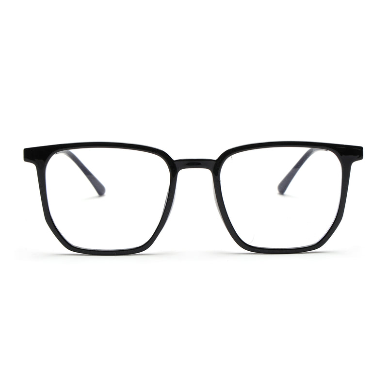 Voyage Black Wayfarer TR Clip-On Polarized Sunglasses for Men & Women (2181PMG4657-C1)