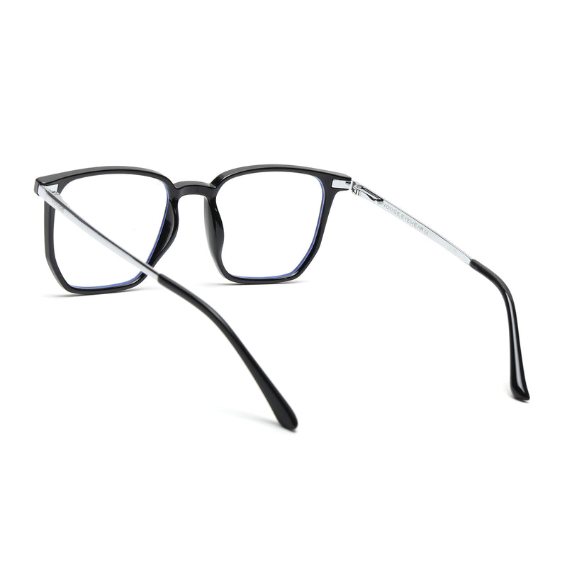 Voyage Black Wayfarer TR Clip-On Polarized Sunglasses for Men & Women (2181PMG4657-C1)