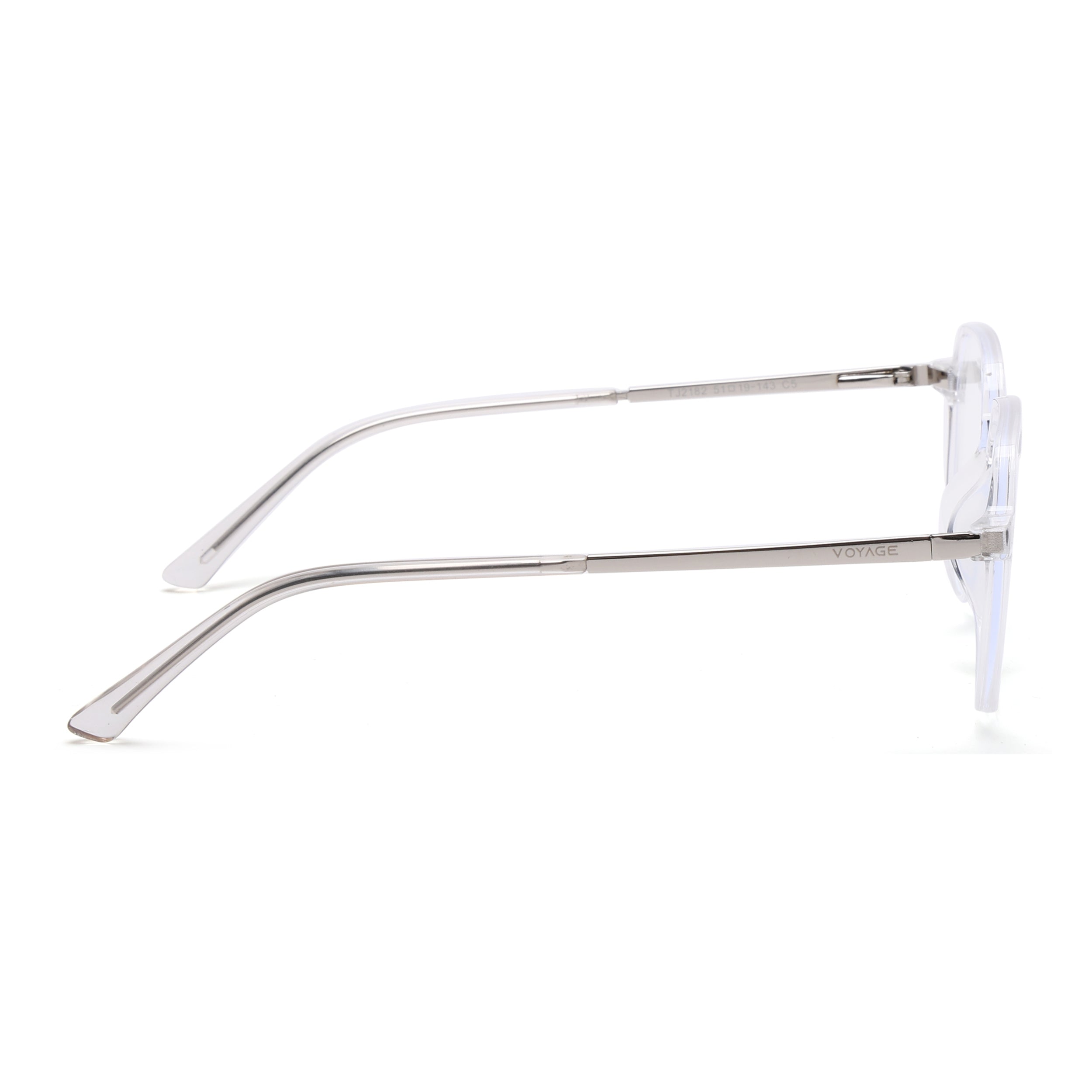 Voyage Transparent Wayfarer TR Clip-On Polarized Sunglasses for Men & Women (2182PMG4660-C2)