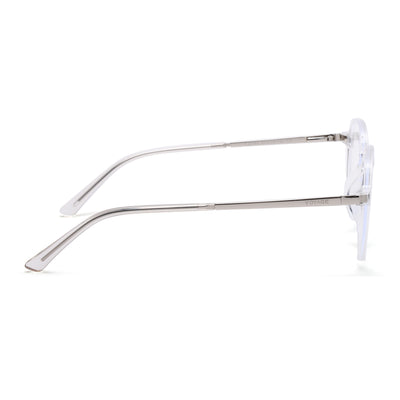 Voyage Transparent Wayfarer TR Clip-On Polarized Sunglasses for Men & Women (2182PMG4660-C2)