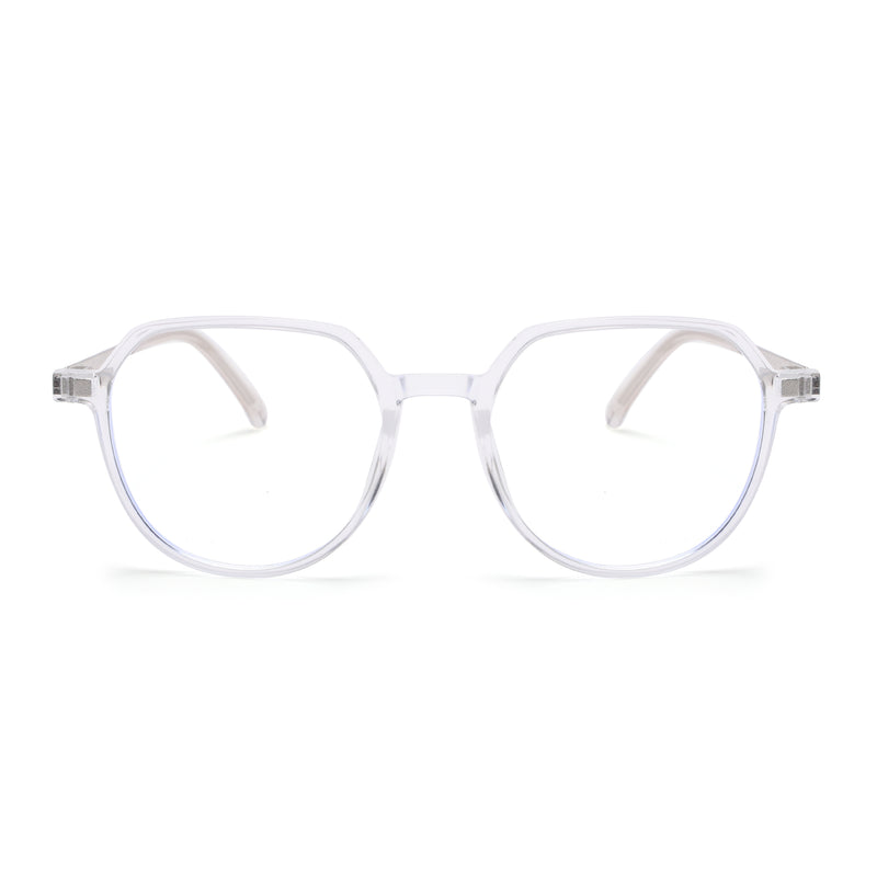 Voyage Transparent Wayfarer TR Clip-On Polarized Sunglasses for Men & Women (2182PMG4660-C2)