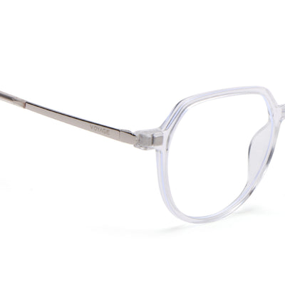 Voyage Transparent Wayfarer TR Clip-On Polarized Sunglasses for Men & Women (2182PMG4660-C2)